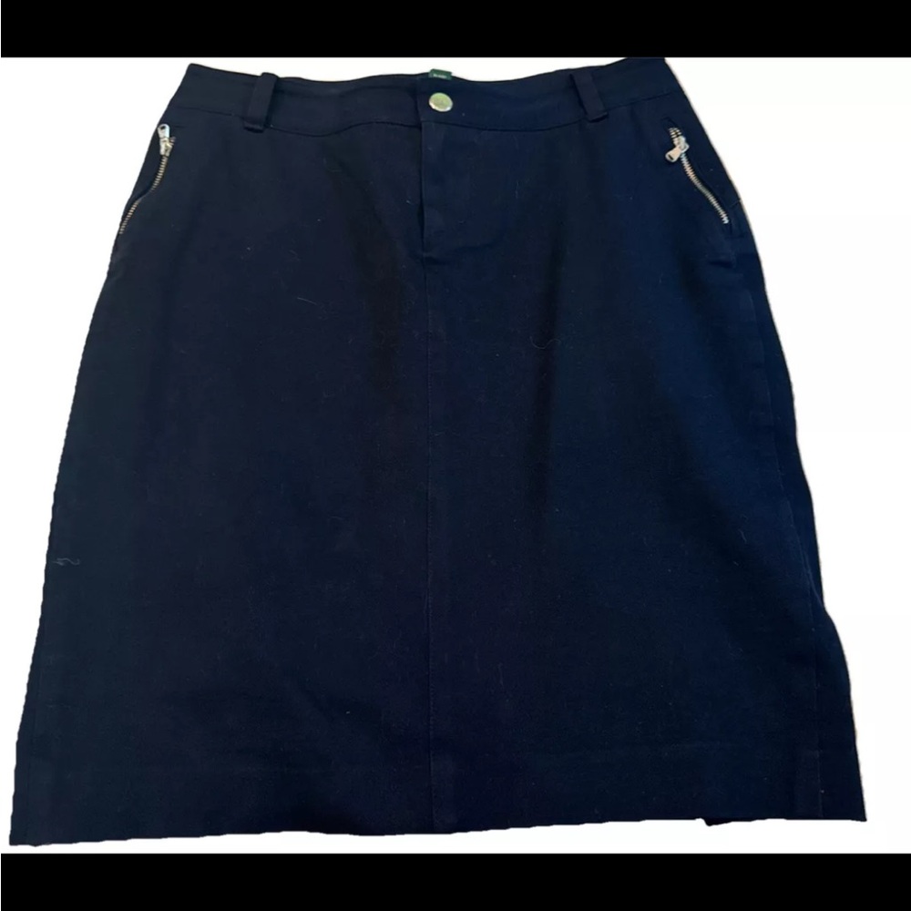 Lauren Ralph Lauren Petite Navy Blue Pencil Skirt Womens Sz 6p